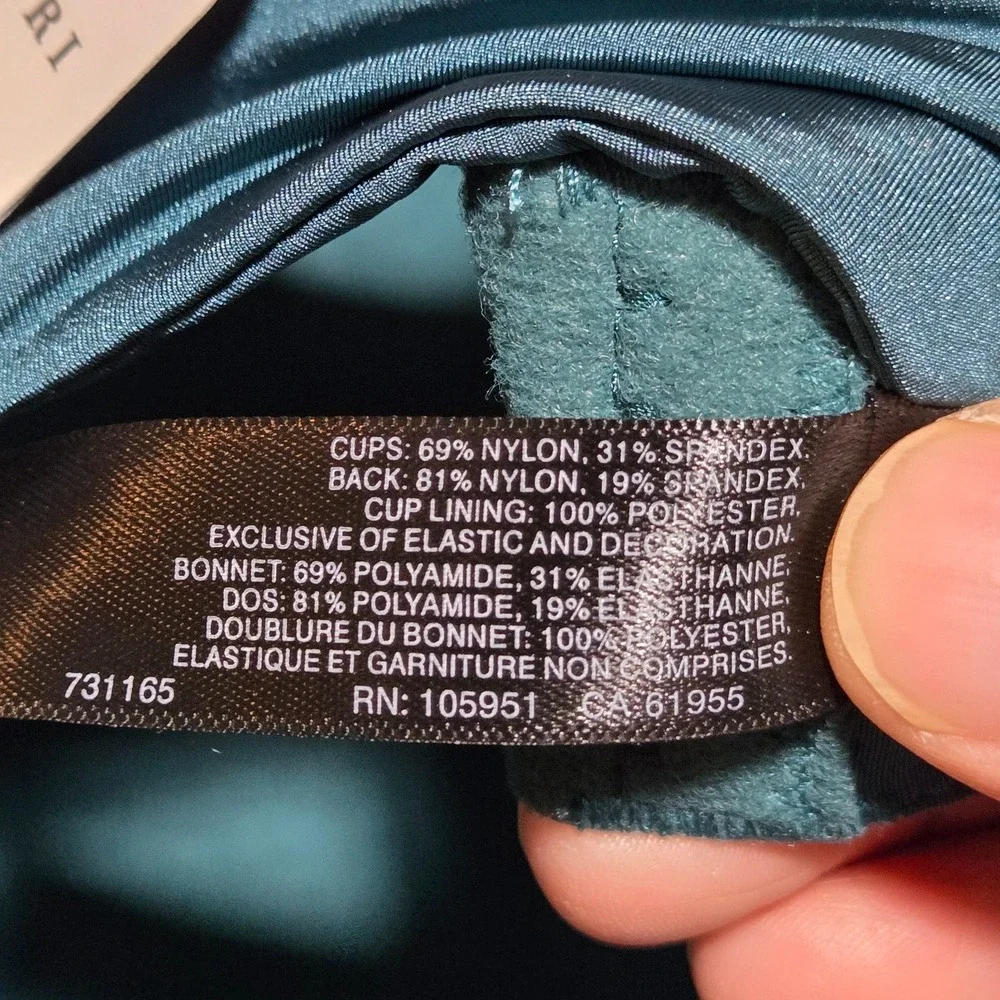 Natori Conform Full Fit Memory Contour Convertible Underwire Bra 34D 731165 Jade